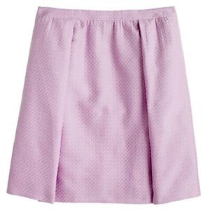 J Crew Lavender Circle Geometric Print Skirt Size 4 NWT